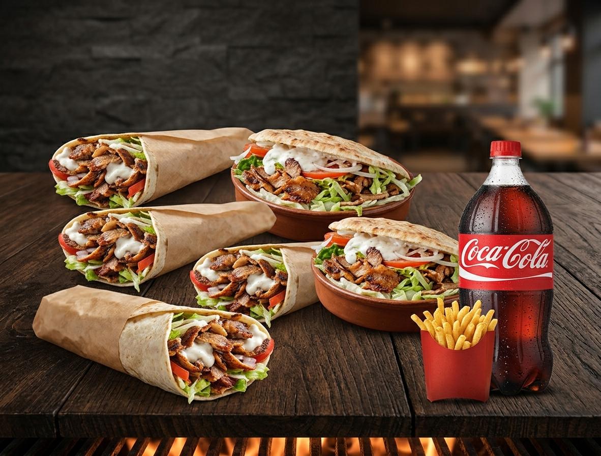 3 Durum + 2 Dóner
