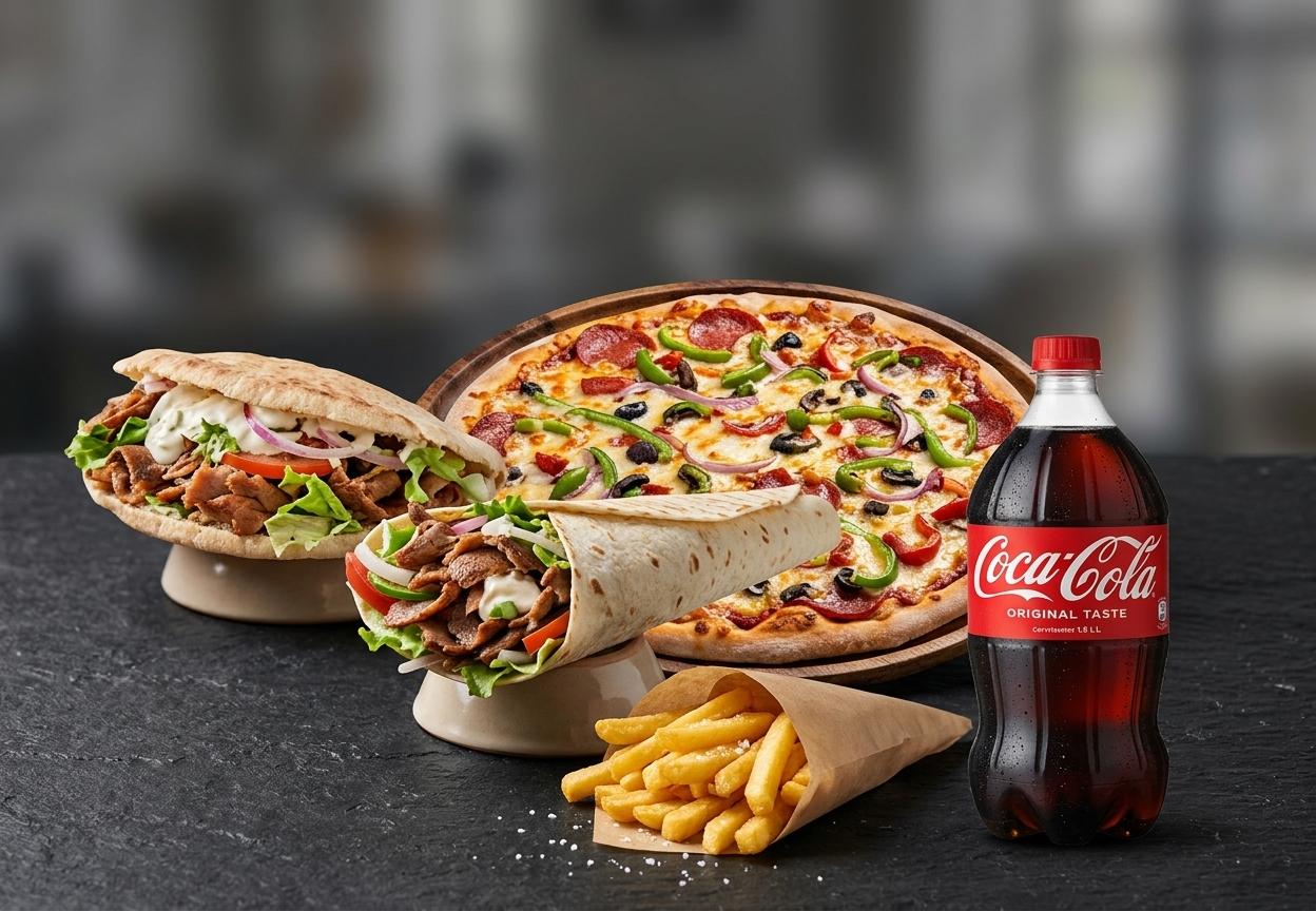 1 Pizza Grande + 1 Durum + 1 Pita