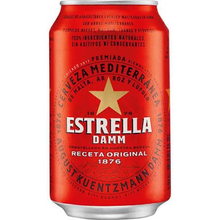 Cerveza Estrella Damm 33 ml Lata