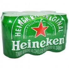 Cerveza Heineken Pack 6u Lata