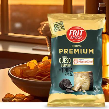 Frit Ravich Patatas Chips Premium Queso Curado