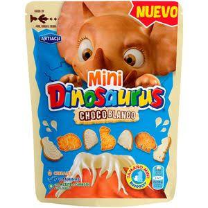 Galletas Dinosaurus Choco Blanco Mini