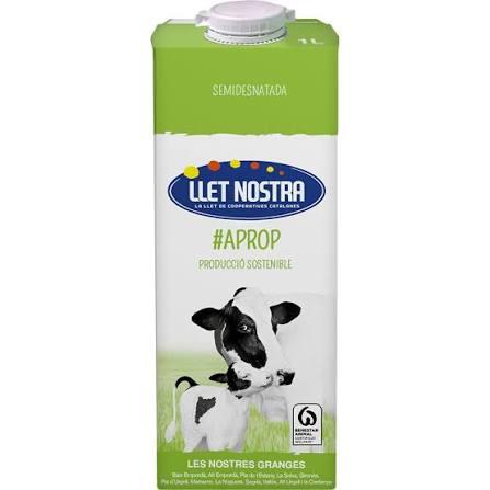 Llet Nostra Semidesnatada 1L