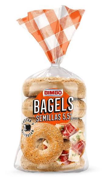 Pan Bimbo Bagels Semillas