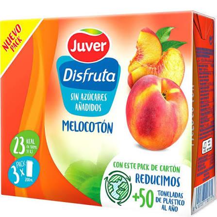 Zumo Melocotón Juver Pack 3 20cl