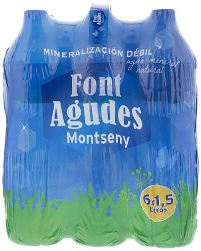 Agua Font Agudes Pack 6 1,5L