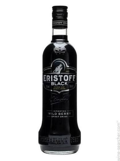 Alcohol Vodka Eristoff Black